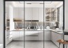 厨房玻璃推拉门3d,厨房玻璃推拉门最新款式图片