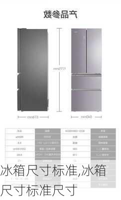冰箱尺寸标准,冰箱尺寸标准尺寸
