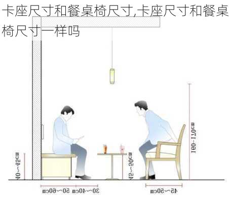 卡座尺寸和餐桌椅尺寸,卡座尺寸和餐桌椅尺寸一样吗