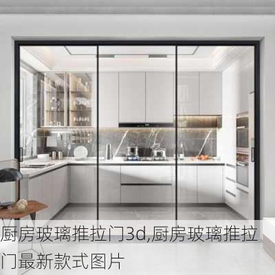 厨房玻璃推拉门3d,厨房玻璃推拉门最新款式图片